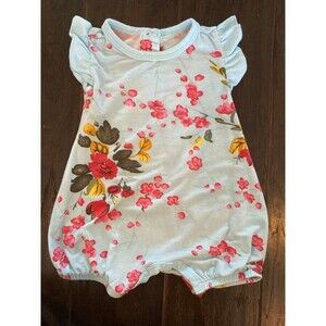 Bestaroo Blue Cherry Blossom Bubble Romper